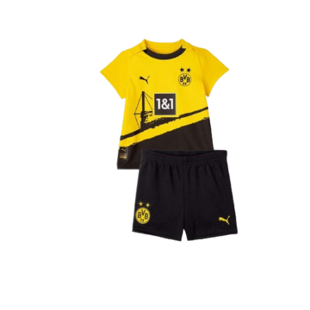 Kit Infantil Borussia Amarelo 2023/24 Unissex