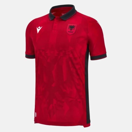 Camisa Albânia Polo Vermelha 2023/24 Masculina