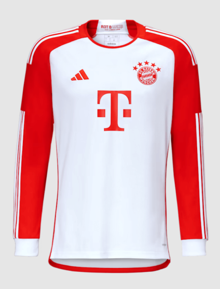 Nova Camisa Bayer de Munique Branco Manga Longa 2023/24