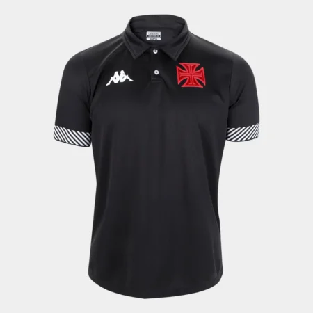 Camisa Polo Vasco Preta Comissão Técnica Masculina