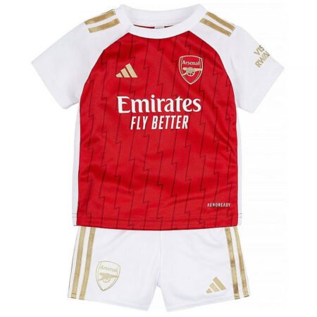 Kit Infantil Arsenal Vermelho 2023/24 Unissex