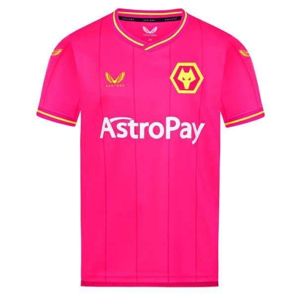 Camisa Wolverhampton Goleiro Rosa 2023/24 Masculina