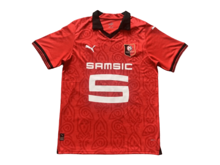 Camisa Rennais Vermlha 2023/24 Masculina