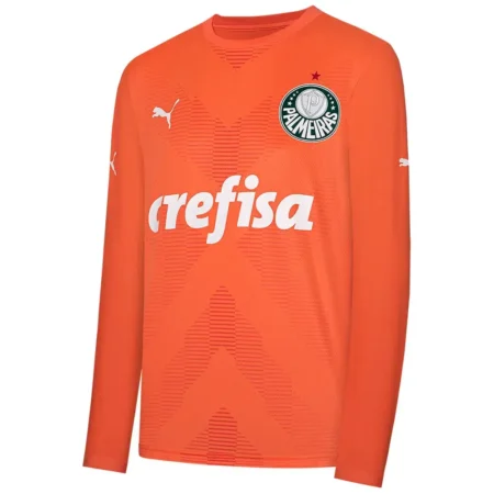 Camisa Manga Longa Palmeiras Laranja Goleiro 2023/24