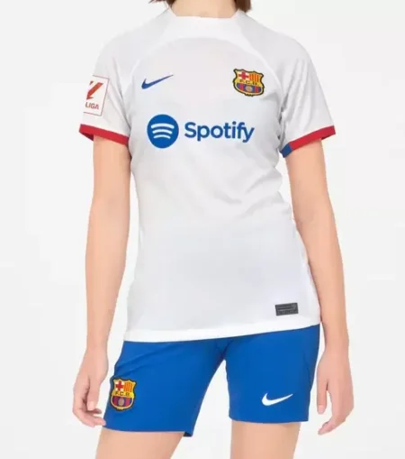 Nova Camisa Barcelona Branca Away 2023/24 Feminina