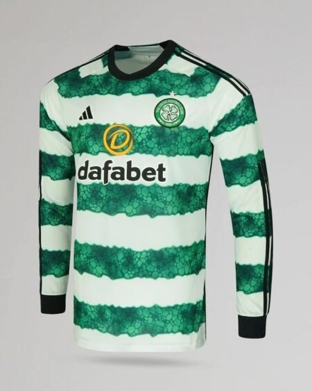 Nova Camisa Celtic Titular Verde 2023/24 Manga Longa