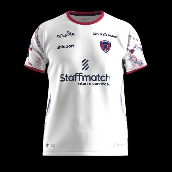 Nova Camisa Clermont Foot Branca Away 2023/24 Masculina