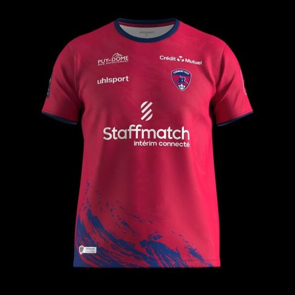 Nova Camisa Clermont Foot Vermelha Home 2023/24 Masculina