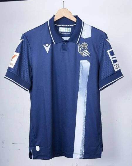 Nova Camisa Real Sociedad Away Azul 2023/24 Masculina