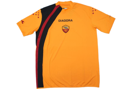 Camisa Roma Laranja Retrô Away 2005/06 Masculina