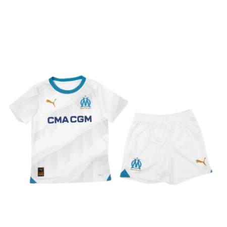 Kit Infantil Olympique de Marseille Branca 2023/24