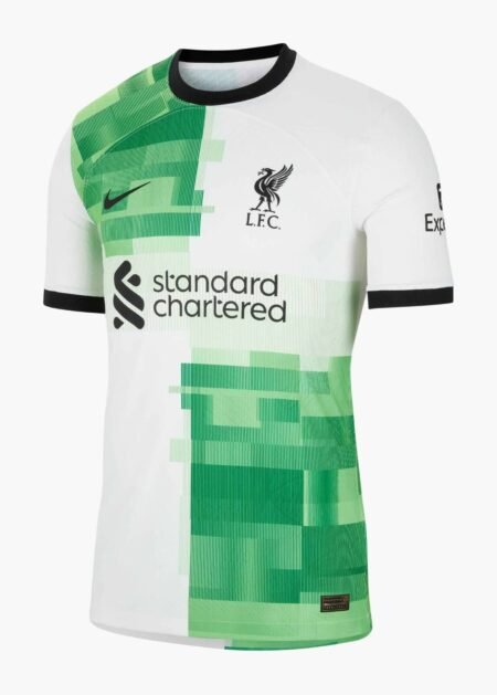 Nova Camisa Liverpool 2 Reserva Branca c/Verde 2023/24 Masculina