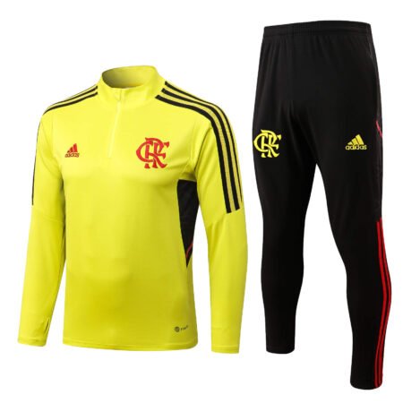 Conjunto de Treino Flamengo Jaqueta+Calça Amarela 2022/23