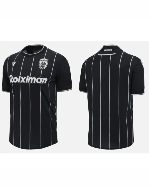 Nova Camisa PAOK Away Preta 2023/24 Masculina