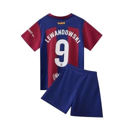 Kit Infantil do lewandowski Barcelona 2023/24