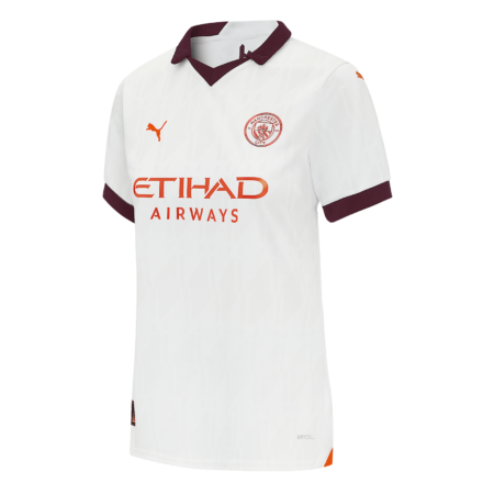Nova Camisa Manchester City 2 Branca 2023/24 Feminina