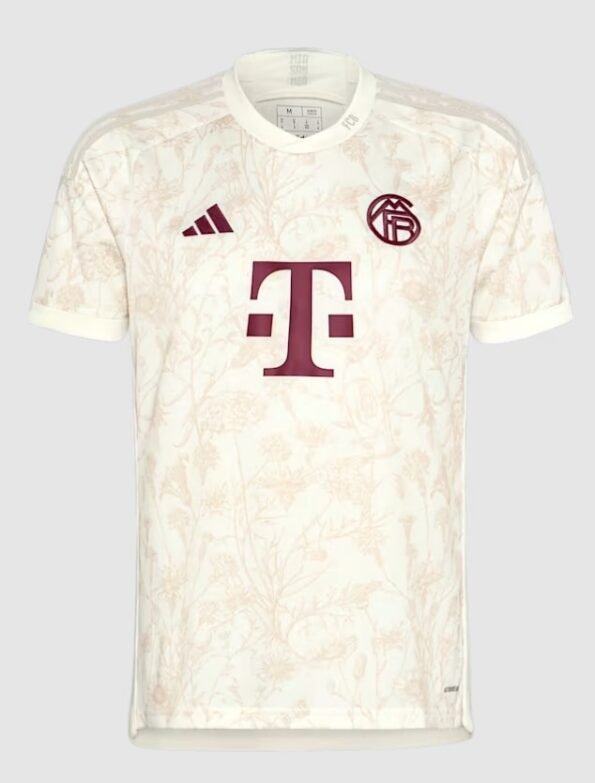 Nova Camisa Bayern de Munique 3 Bege 2023/24 Masculina