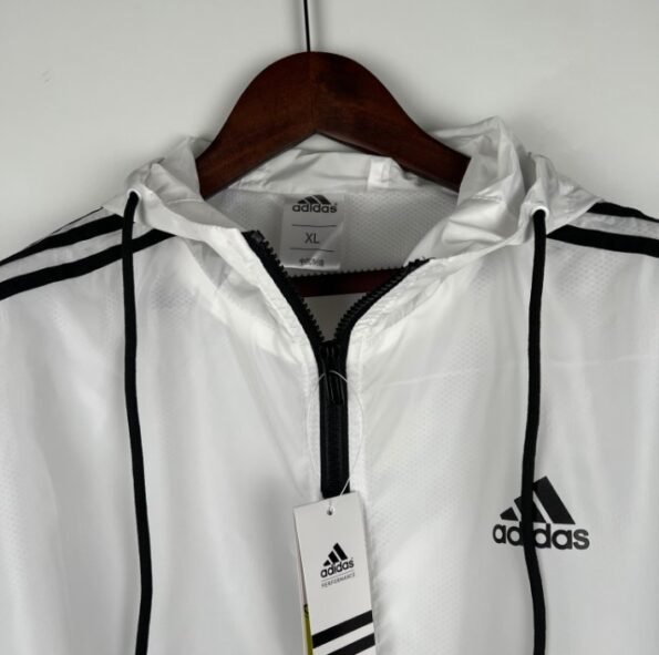 Jaqueta Corta Vento Adidas Masculina Branca