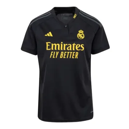 Nova Camisa do Real Madrid 3 Preta 2023/24 Feminina