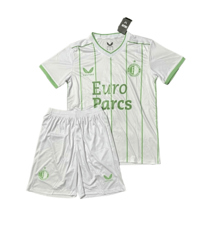 Kit Infantil Feyenoord 3 Branca 2023/24 Unissex