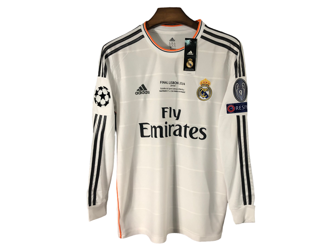 Camisa Real Madrid Home Branca Sergio Ramos 2013/14 Camisa Real Madrid Home Branca Sergio Ramos 2013/14