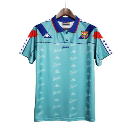 Camisa Barcelona Home Azul 1992/95 Masculina