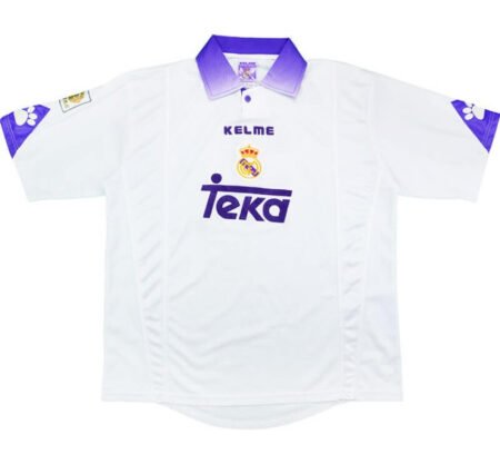 Camisa Real Madrid Home Branca Kelme 1987 Masculina