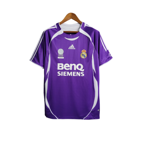 Camisa Real Madrid Roxo Siemens 2006 Masculina