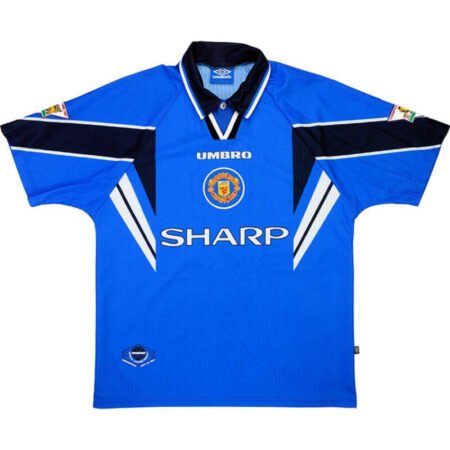Camisa Manchester United Away Azul 1996/97 Masculina
