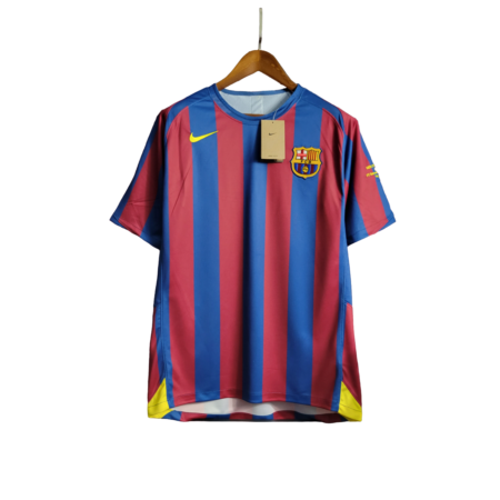 Camisa Barcelona Home 2006 Retrô Masculina