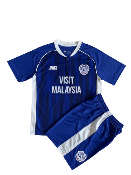 Kit Infantil Cardiff Home Azul 2023/24 Unissex