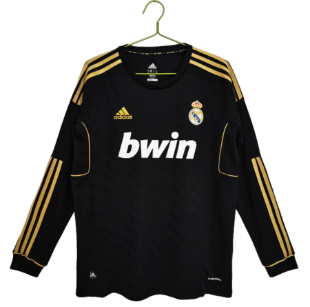 Camisa Real Madrid Away Preta 2011/12 Manga Longa