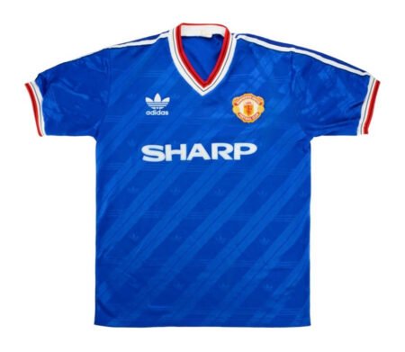 Camisa Manchester United Away Azul 1986 Masculina