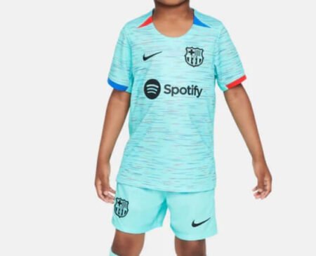 Kit Infantil Barcelona Azul Third 2023/24 Unissex