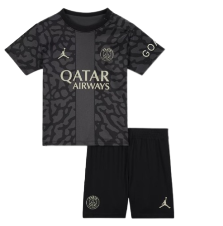 Kit Infantil PSG Third Cinza 2023/24 Unissex