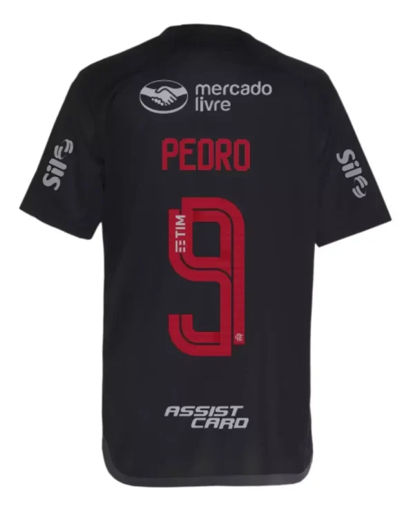 Camisa do Flamengo Pedro 3 Cinza Escudo Refletivo 2023/24 Masculina