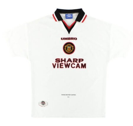 Camisa Manchester United Away Branca 1996/97 Masculina