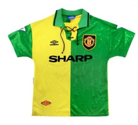 Camisa Manchester United Away Verde/Amarelo 1992 Masculina