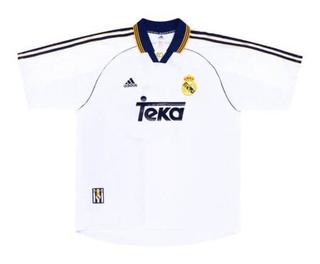 Camisa Real Madrid Home Branca 1998/00 Masculina