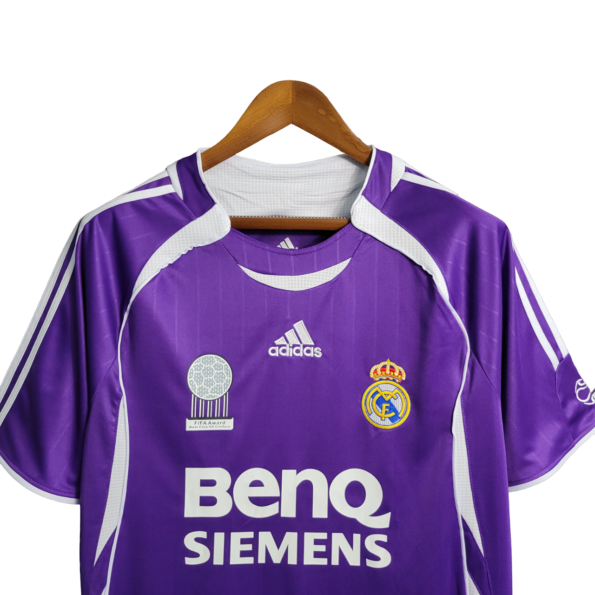 Camisa Real Madrid Roxo Siemens 2006 Masculina