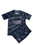 Kit Infantil PSG Goleiro Preta 2023/24 Unissex