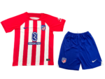 Kit Infantil Atlético de Madrid Home Vermelha 2023/24 Unissex