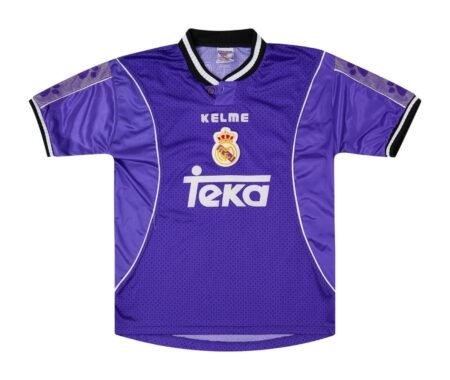 Camisa Real Madrid Away Azul Kelme 1987 Masculina
