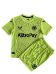 Kit Infantil Wolverhampton Goleiro Verde 2023/24 Unissex