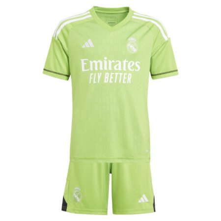 Kit Infantil Real Madrid Goleiro Verde 2023/24 Unissex