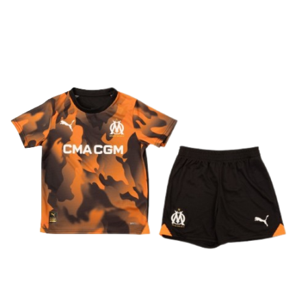 Kit Infantil do Olympique de Marseille Preta 2023/24