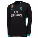 Camisa Real Madrid Home Preta 2017/18 Manga Longa