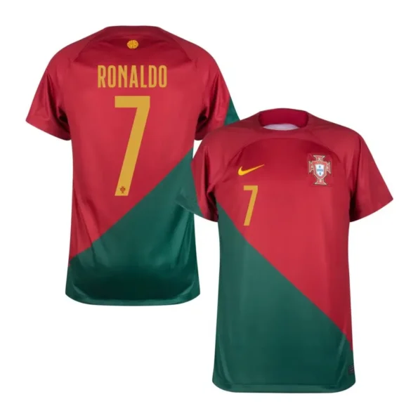 Camisa CR7 Portugal Vermelha Copa do Mundo 2023