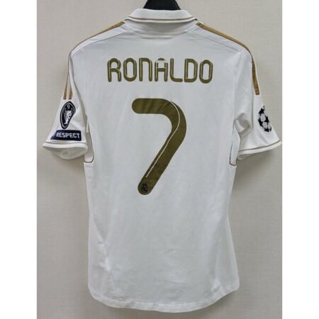 Camisa CR7 Real Madrid 2011/12 UCL Branca Home