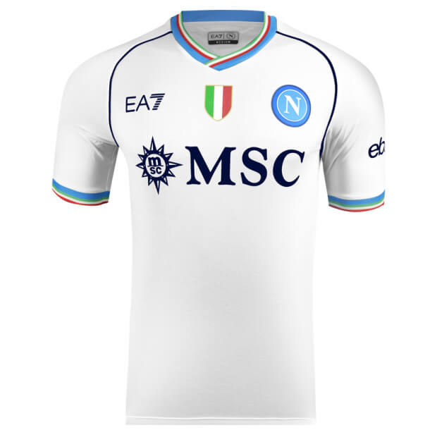 Nova Camisa Napoli Away Ucl Branca 2023/24 Masculina - Malta esportes